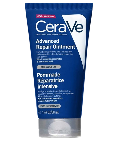 Front of CeraVe Advanced Repair Ointment 50 ml tube