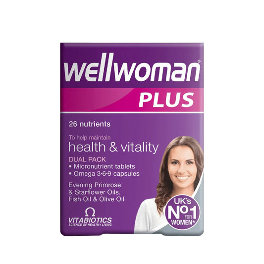 Vitabiotics Wellwoman Plus Omega 3-6-9, 28 tablets and 28 capsules