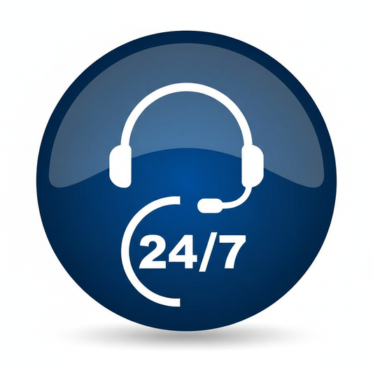 Create a 42X42 PX image of an icon for 24/7 Support 
